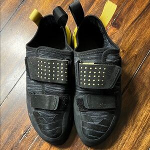 Black Diamond Yellow and Black Climbing Shoes
